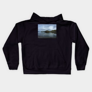 Cloudy day at sea Kids Hoodie